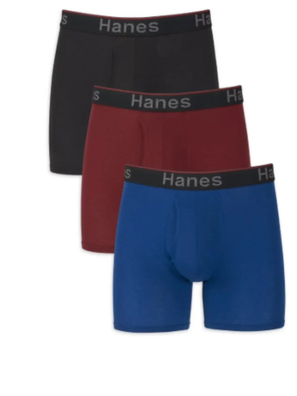 Hanes Premium Regular Length Boxer Briefs 3 Pack - Medium